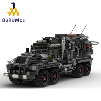 BuildMoc Atık Arazi Savaş Kulesi Yapı Taşları Set Mad-Max Çöl Dome Araç Araba Tuğla Oyuncaklar Çocuklar İçin Doğum Günü Hediyeleri