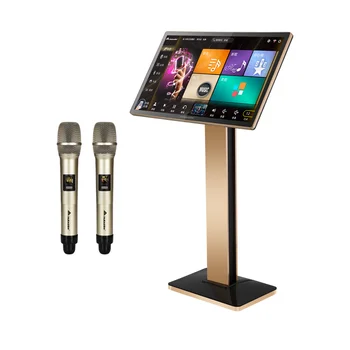 21.5 Sistemi Up Sınıf Karaoke Çalar 8 T Taşınabilir Ev Aile KTV Makinesi 4in1 Karaoke Çalar