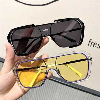 Yeni stil büyük çerçeve yapışık güneş gözlüğü
