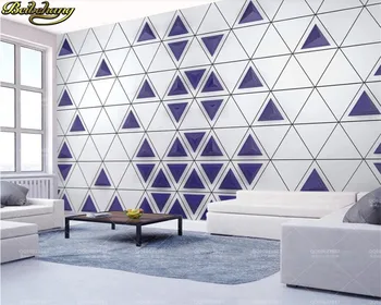 beibehang Özel duvar kağıdı duvar 3d üç boyutlu üçgen modern şık geometrik televizyon arka plan duvar 3d duvar kağıdı