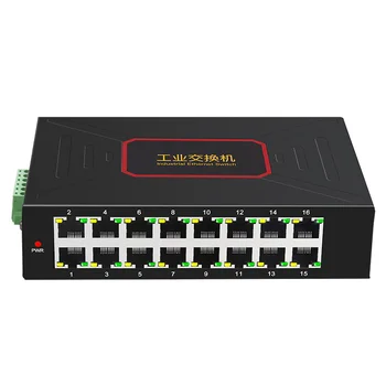Orijinal Fabrika Kaynağı 16 Port Endüstriyel Ethernet Anahtarları 10/100 Mbps RJ45 Ağ Anahtarı