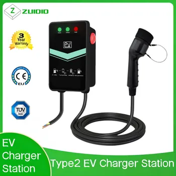 Type2 32A AC220V IEC62196 Hızlı Şarj elektrikli araç şarjı Yetişkinler için EV Arabalar EV6 elektrikli araç şarjı İstasyonu 7KW Araç Şarj Kazık
