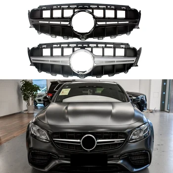 Ön Tampon Yarış İzgara Kütük ızgara kapağı Mercedes-Benz İçin W213 E Sınıfı 2016-2020