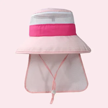 Şapka Boyun Flap Kız Plaj Aksesuarı Yaz Güneş Koruma Büyük Ağız Dize Boyun Flap Kap Tatil Gençler Toddlers
