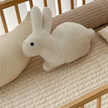 Tavşan peluş oyuncak Dolması Tavşan peluş oyuncak çizgi film bebeği Uyku Bebek Bebekler İçin Konfor Bebek Hoş Oyuncak Uyku Oyuncak