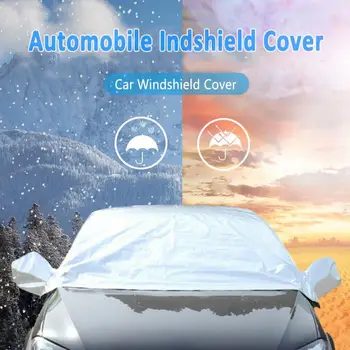 Evrensel Yarım araba kılıfı Üst Çatı Güneş UV / Yağmur Koruması Su Geçirmez Açık Otomatik tozluk Kış araç ön camı Kar Örtüsü