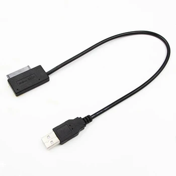 35CM USB Adaptörü PC 6P + 7P CD DVD Rom SATA USB 2.0 Dönüştürücü İnce Sata 13 Pin sürücü kablosu PC Laptop Notebook İçin