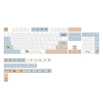 Mekanik Klavye Keycaps XDA Klavye için 61/87/104/108 Düzeni Klavye Tuş Takımı Seti