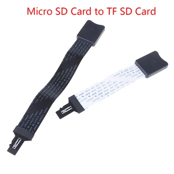 10 cm/60 cm TF mikro sd kart TF sd kart flex uzatma uzatma kablosu adaptörü dönüştürücü