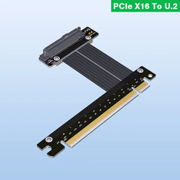 PCIe X16 İçin U. 2 Genişletici Adaptörü için U. 2 NVMe SSD Gen4 SFF-8639