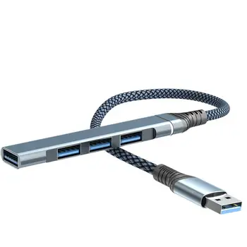 Mini USB Hub USB 3.0 Hub Çoklu USB Splitter Adaptörü 4 Port Hızlı Mini Çoklu 3 Hab Usb3.0 HUB Bağlantı Noktası USB Hub Genişletici PC İçin