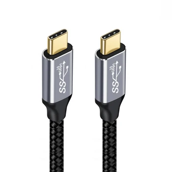 CY Type-C USB-C USB3.1 10Gbps E-marker ile 100W Veri Kablosu Erkek-Erkek
