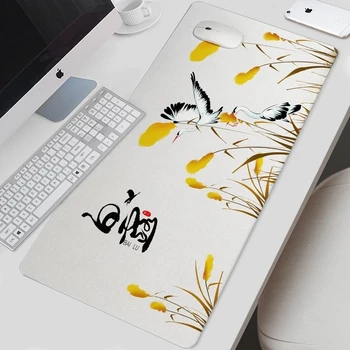 Çin Tarzı Sonbahar Mouse Pad Oyun XL Büyük Bilgisayar Ev Mousepad XXL Playmat Kaymaz Ofis Klavye Pedi Masaüstü Fare Pedi