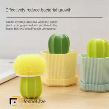 Mutfak Temizleme Fırçası Çevre Dostu Tekstil Elyaf Tasarrufu Mutfak Alanı Nano Temizleme Topu Büyümeyi Azaltır