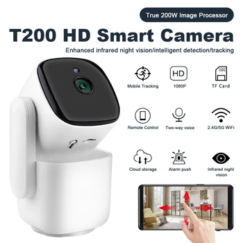 HD 1080P IP Kamera Wifi Gece Görüş bebek izleme monitörü Akıllı Ev Güvenlik Koruma Otomatik İzleme PTZ Gözetim Kamera