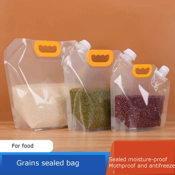 Tahıl Depolama Ambalaj Çanta Tahıl Nem Böcek Geçirmez Mühürlü Çanta Kalınlaşmış Taşınabilir Gıda Pirinç Fasulye Konteyner Meme Çantası