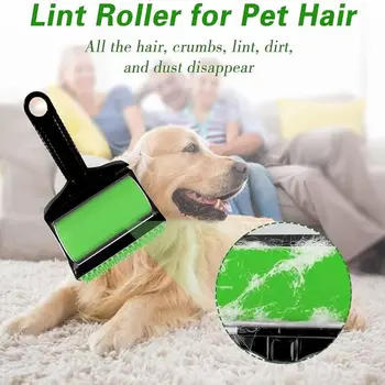 1 Takım Sopa Rulo El Seti Pet Saç Çıkarıcı Rulo Kiti, Yeniden Kullanılabilir Yıkanabilir Yapışkan kumaş tiftiği Evcil hayvan tüyleri İçin, Carseats