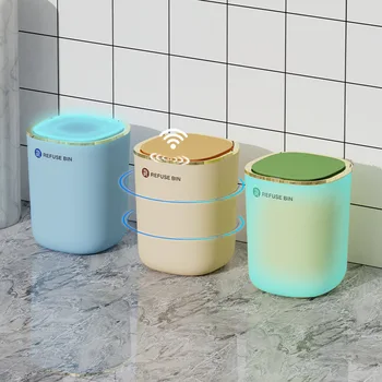 12L Akıllı sensörlü çöp kovası Can Ev Otomatik Sensör Kapaklı çöp kutusu Lüks tuvalet Kağıdı Sepeti Banyo Depolama Aksesuarları