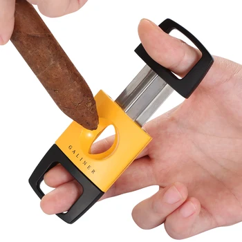 GALINER Metal Puro Kesici Keskin Giyotin Puro Makas Cep Gadget Tütün Bıçak Sigara Aksesuarları Hediye Kutusu