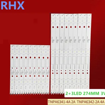 LED Arka ışık Şeritleri Panasonıc TH-43EX680H TNPA6341-4A 2A TNPA6342-2A 4A 100 % YENİ 2 + 3LED 3V 274MM
