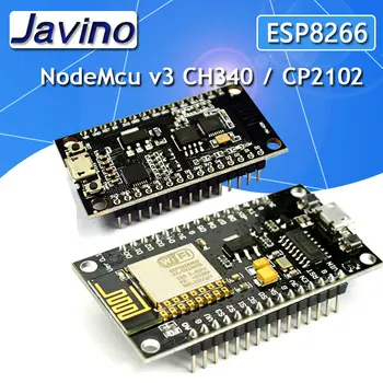Kablosuz modülü NodeMcu V3 CH340 / CP2102 Lua WIFI şeylerin Internet kalkınma kurulu tabanlı ESP8266 ESP-12F Arduino için usb ile