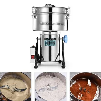 Yeni 4500g Baharat Bitkisel Kahve Değirmeni Makinesi Kuru Gıda Kırıcı Değirmeni Buğday Unu Değirmeni Elektrikli Kahve Çekirdekleri Değirmenleri