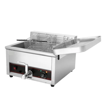 Çok fonksiyonlu Fritöz elektrikli ızgara fırın Tavuk Patates Kızartması Ticari Yağ Kızartma Makinesi Sıcak Tava