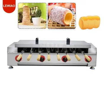 Ticari Dondurma Koni Baca Kek Fırın Elektrikli Kurtos Kalacs Makinesi Macaristan Baca Ekmek Rulo Baker Makinesi