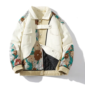 Ulusal Moda İşlemeli Ceket erkek İlkbahar ve Sonbahar İş Giysisi Ceket erkek Ceket Sonbahar ve Kış