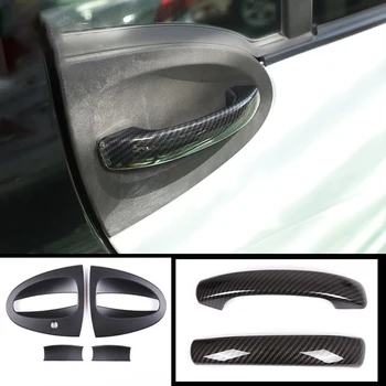 4 Adet Araba Dış Modifikasyonu Kapı Kase Koruyucu Kabuk Kolu Dekoratif Sticker Mercedes Smart 451 Fortwo Araba Styling