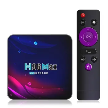Akıllı TV kutusu H96 Max V11 RK3318 Dört Çekirdekli android TV kutusu 4K 16/32 / 64GB Medya Oynatıcı Ücretsiz kargo Sürpriz fiyat En İyi