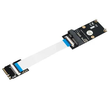 M. 2 NGFF Anahtar A/E / A+E Mini PCI-E Adaptörü FPC Kablosu WiFi Kablosuz Adaptörü Destekler Yarım boy Tam boy Mini PCI-E Ağ Kartı