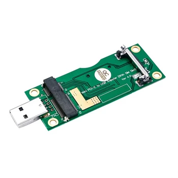 Mini PCI-E USB Adaptörü ile SIM 8pin Kart Yuvası Tak ve Çalıştır için WWAN / LTE Modülü Litecoin BTC Madencilik