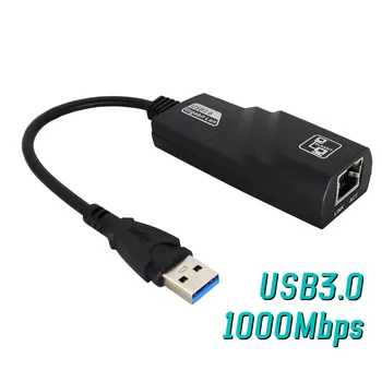 USB Gigabit NIC 3.0 Kablolu harici Ethernet sürücüsüz tip-c'den rj45'e ağ kablosu dönüştürücü