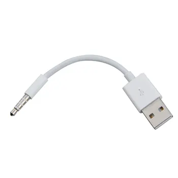 USB şarj aleti Veri Kablosu 3.5 mm Sync Ses kablo usb 2.0 Yüksek Hızlı Veri Aktarım kablo kordonu iPod Shuffle İçin 3rd 4th Gen