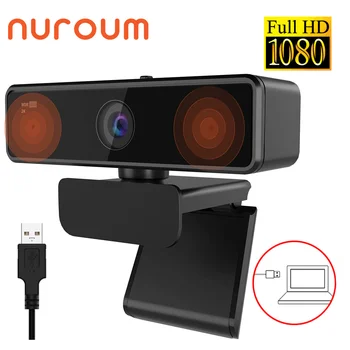 NUROUM V11 Full HD 1080P Webcam USB Web Kamera Hoparlör ve Mikrofon ile Mini Kamera için PC / Bilgisayar / dizüstü bilgisayar