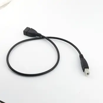 10 adet USB 2.0 Tip A Dişi USB B Erkek Tarayıcı Yazıcı Uzatma Adaptörü Kablosu 50cm