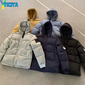 YICIYA ceket Taş marka Su Geçirmez Kalınlaşmak aşağı palto yarış bombacı kadın kış üniversite Nakış beyzbol Boy ceketler
