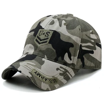 Kamuflaj beyzbol şapkası ABD Kap Ordu Askeri Camo Şapka Açık Spor Kap Camo Taktik Kap Avcılık balıkçı şapkası Erkekler Kadınlar için