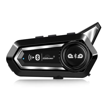 Bluetooth Kask Kulaklık Motosiklet İnterkom Su Geçirmez Gürültü Azaltma 2 Binici İletişim MP3 Müzik Çalar İnterkom