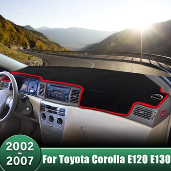 Araba Dashboard Kapak Önlemek ışıklı çerçeve Güneş Gölge Mat Kaymaz Halılar Toyota Corolla İçin E120 E130 2002 2003 2004 2005 2006 2007