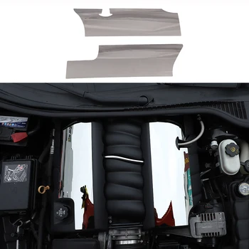 Paslanmaz Çelik Araba Motor Kaputu Dekorasyon Kapak Trim İç Aksesuarları Chevrolet Corvette İçin C7 2014-2019