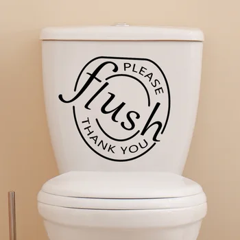 25 * 25 cm İngilizce Logo Gömme Tuvalet Çıkartmalar Arka Plan Yatak Odası Restoran Banyo Duvar Tuvalet Dekorasyon Yaratıcı Duvar çıkartmaları
