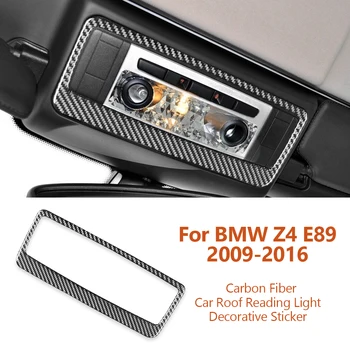 BMW için Z4 E89 2009-2016 Araba-styling Karbon Fiber Araba Çatı Okuma Lambası Dekoratif Çıkartmalar Modifikasyonu Inter Oto Aksesuarları