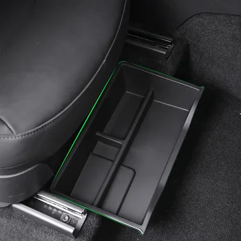 Tesla Modeli Y 2021 2022 Koltuk Altında saklama kutusu Soyunma için Uyumlu Sürücü ve yolcu koltuğu ModelY TPE Çekmece Depolama B