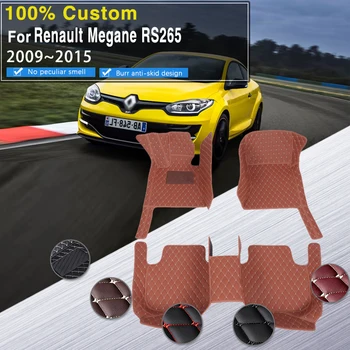 Araba Paspaslar Renault Mégane RS265 2009~2015 5 koltuk Anti-kirlilik Ped Kat Mat Halı Tappetini Oto Araba Aksesuarları İç