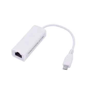 Mikro USB Ethernet Ağ Kartı Adaptörü mikro USB Ethernet RJ45 Windows 7/8/10 Android Tablet IC Ethernet LAN