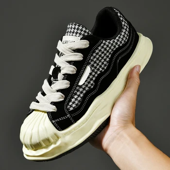 Klasik Unisex Ayakkabı Kadın Kaykay Ayakkabı Erkekler 2022 Moda Severler Tıknaz Ayakkabı Örgü Nefes Sokak Spor rahat ayakkabılar
