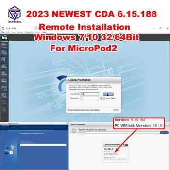 2023 Yeni CDA6 CDA 6.15.188 ve Flash İndirici Mühendislik Yazılımı VIN DÜZENLEME DODGE / CHRYSLER / JEEP MicroPod 2 II