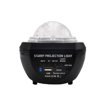 Galaxy Projektör LED Gece Lambası Lazer Yıldız Gökyüzü Projeksiyon Lambası USB Şarj Uzaktan Kumanda renkli ışıklar yatak odası dekoru